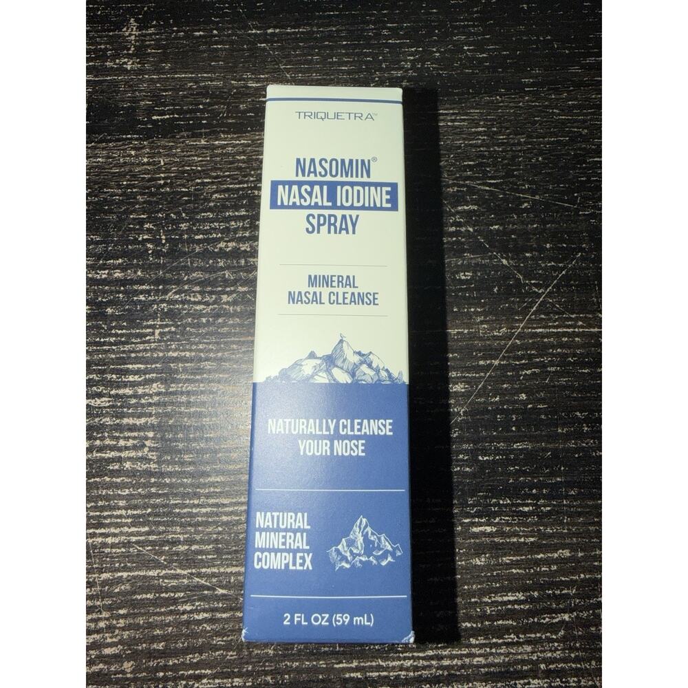 Nasomin Nasal Iodine–Nasal Cleanse–Neutralize Nose-Iodine+Fulvic Acid Bland（2oz）
